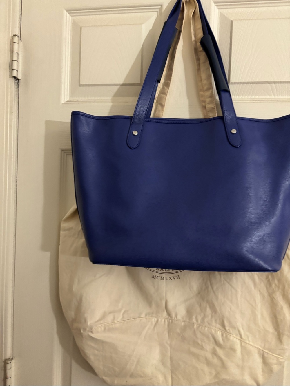 Ralph Lauren BUNDLE!!!! Denim jacket, tote w/dust jacket and vintage bag!!! - Picture 8 of 13